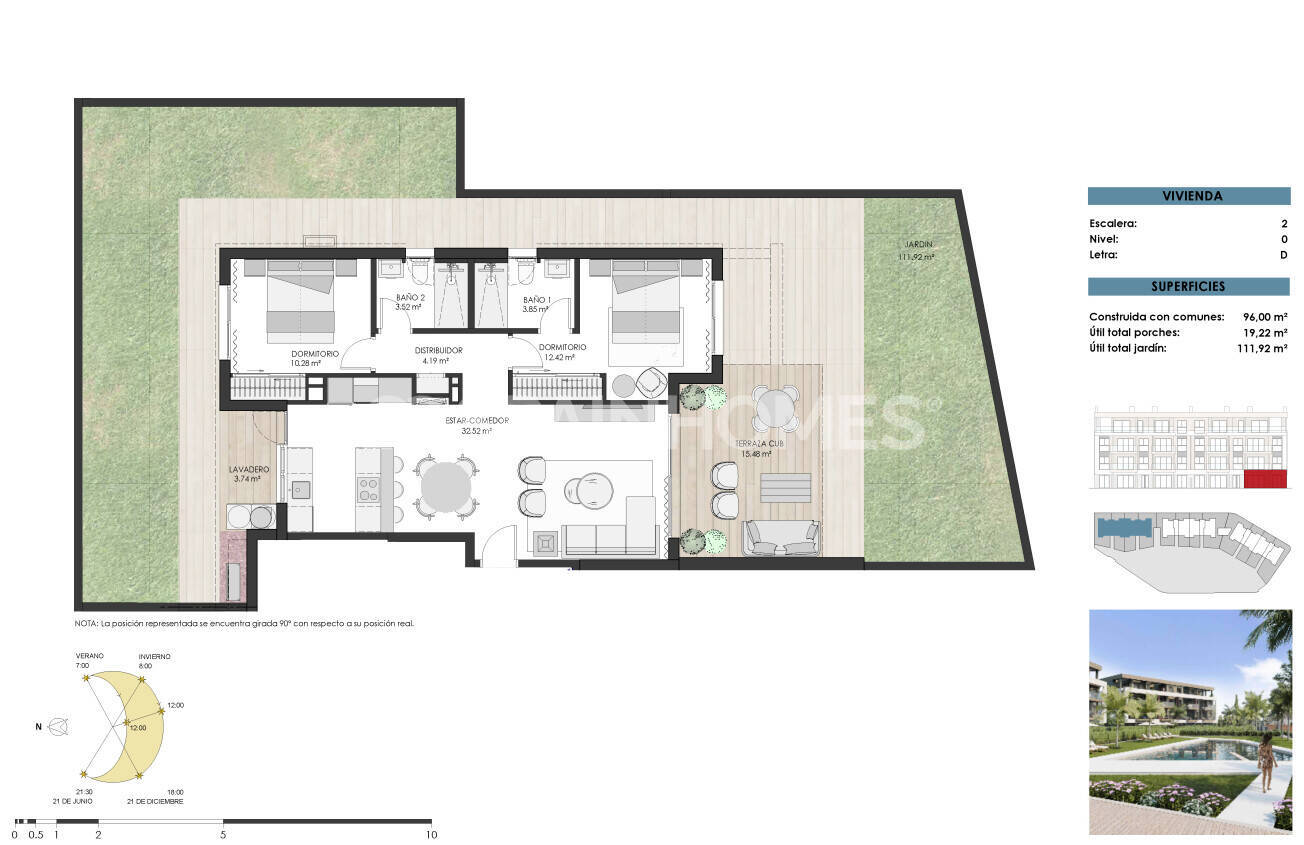 Penthouse w Torre-Pacheco, Murcia, Hiszpania 3 sypialnie, 109 mkw. nr 121206