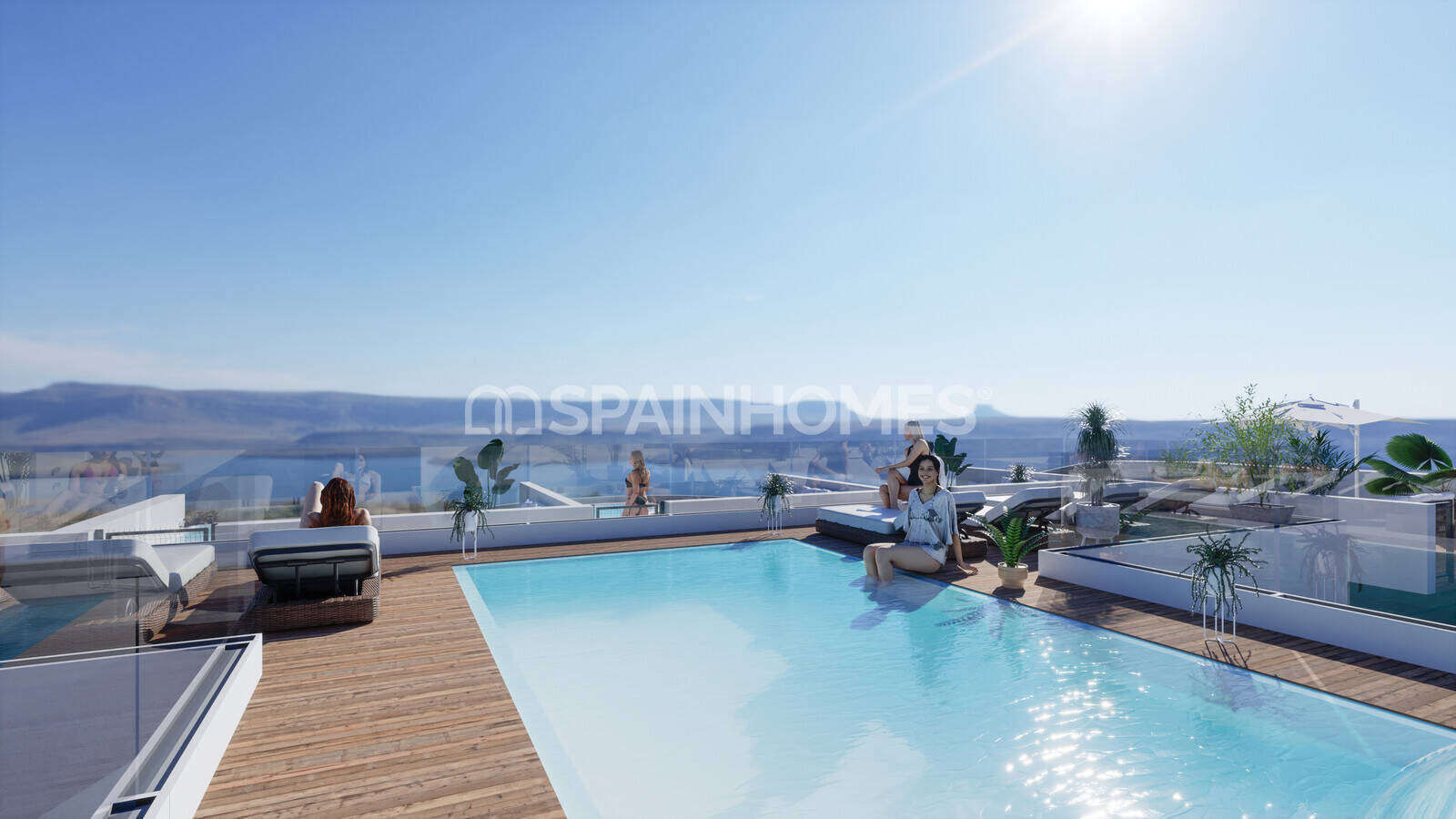 Penthäuser in Torrevieja, Alicante, Spanien 2 Schlafzimmer, 53 m2 Nr. 121209