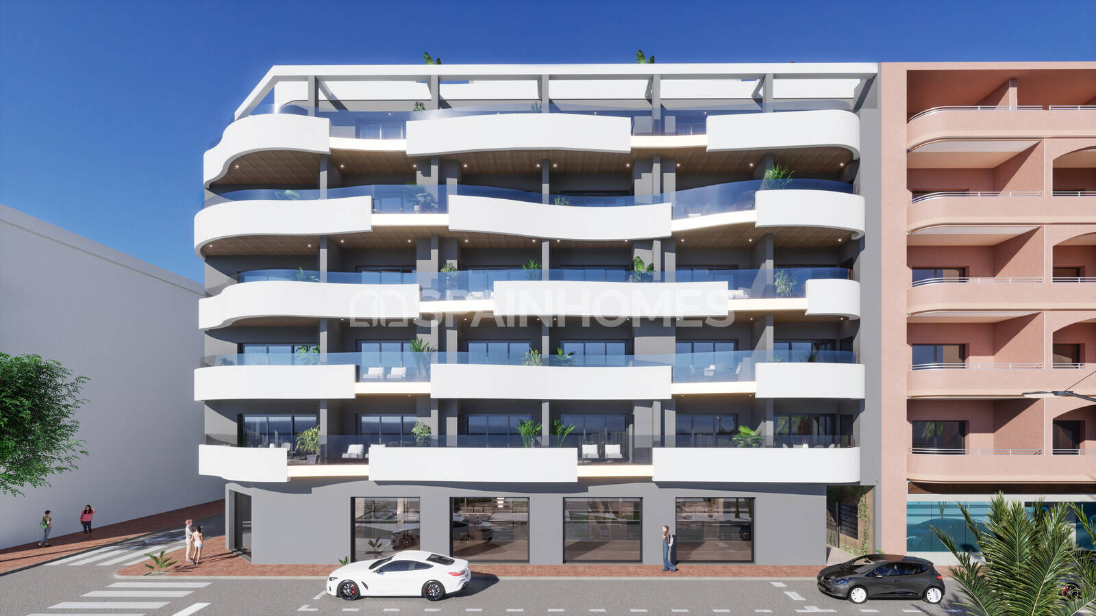 Penthäuser in Torrevieja, Alicante, Spanien 2 Schlafzimmer, 53 m2 Nr. 121209