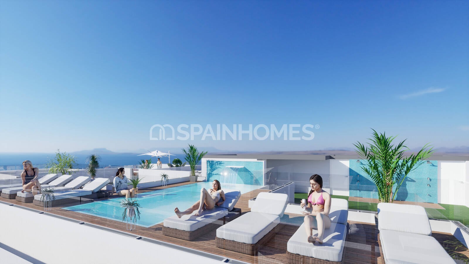 Penthäuser in Torrevieja, Alicante, Spanien 2 Schlafzimmer, 53 m2 Nr. 121209
