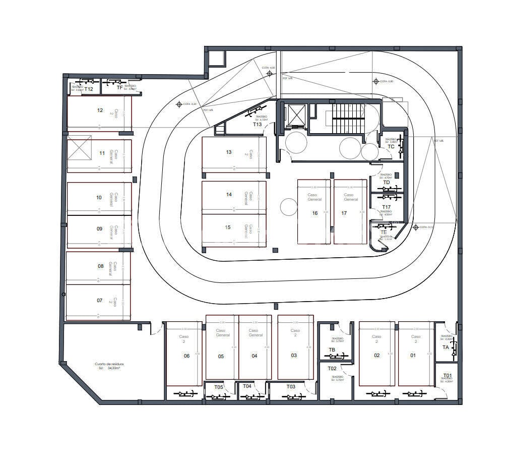 Penthäuser in Torrevieja, Alicante, Spanien 2 Schlafzimmer, 53 m2 Nr. 121209
