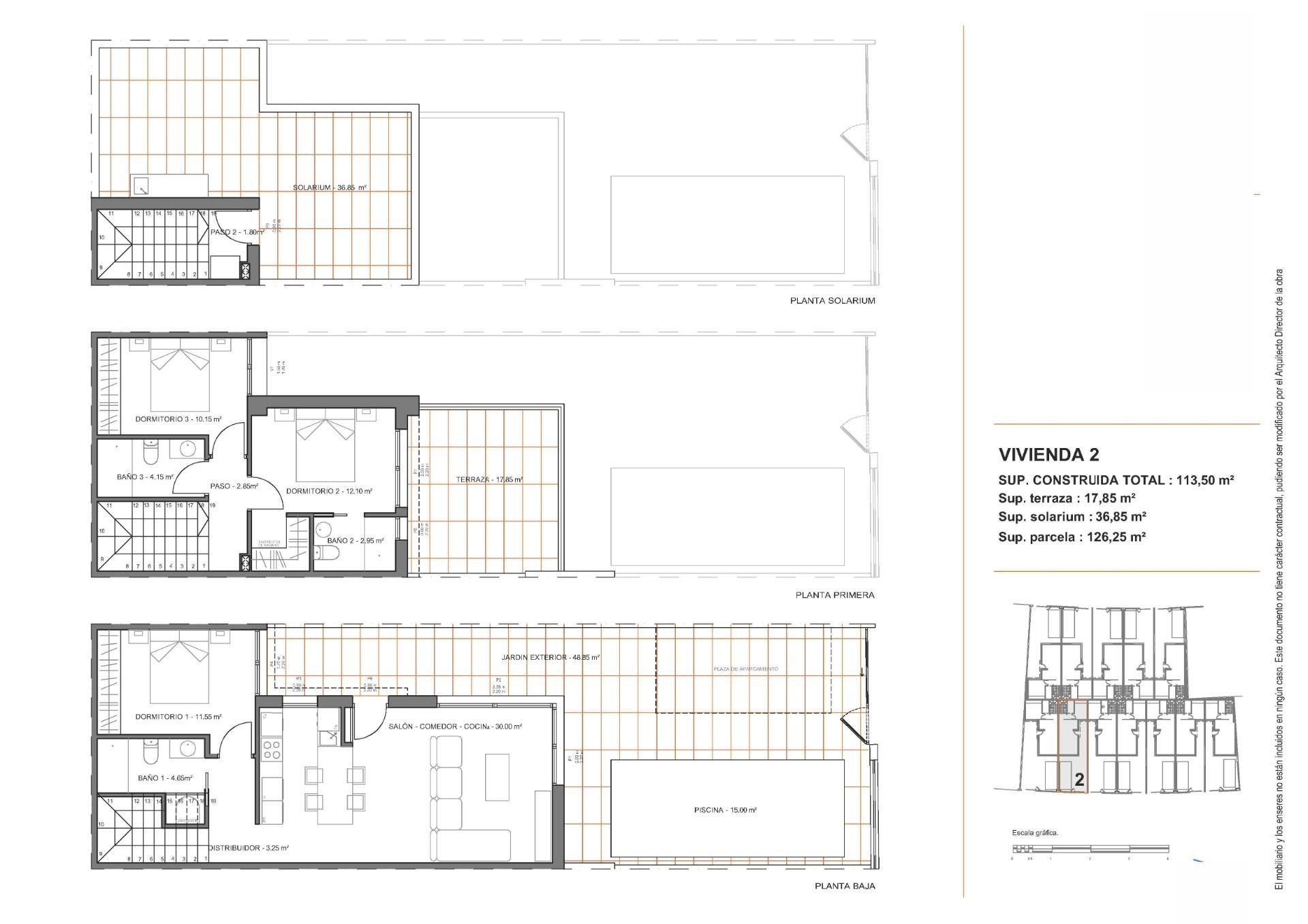 Villa in Santiago de la Ribera, Murcia, Spain 3 bedrooms, 113 sq.m. No. 131447