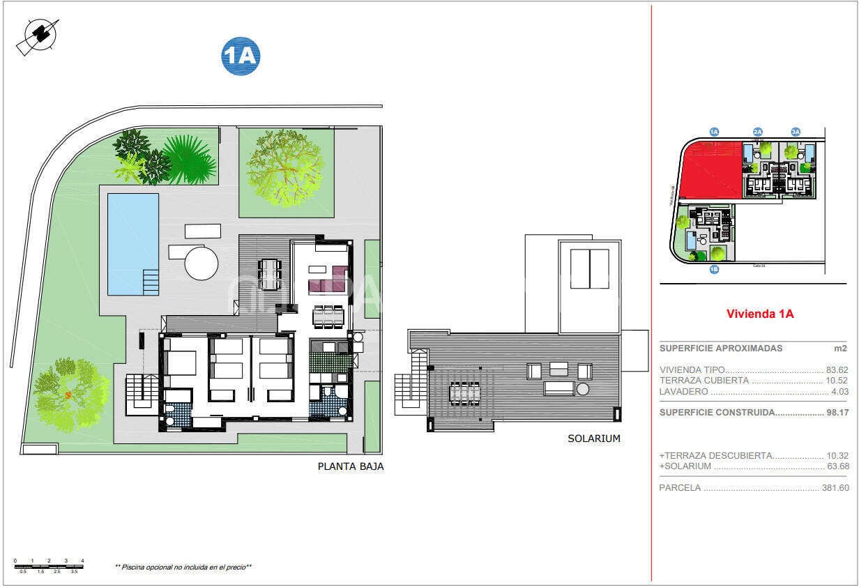 Villa a El Verger, Alicante, Spagna 3 camere da letto, 98 mq. N° 120923