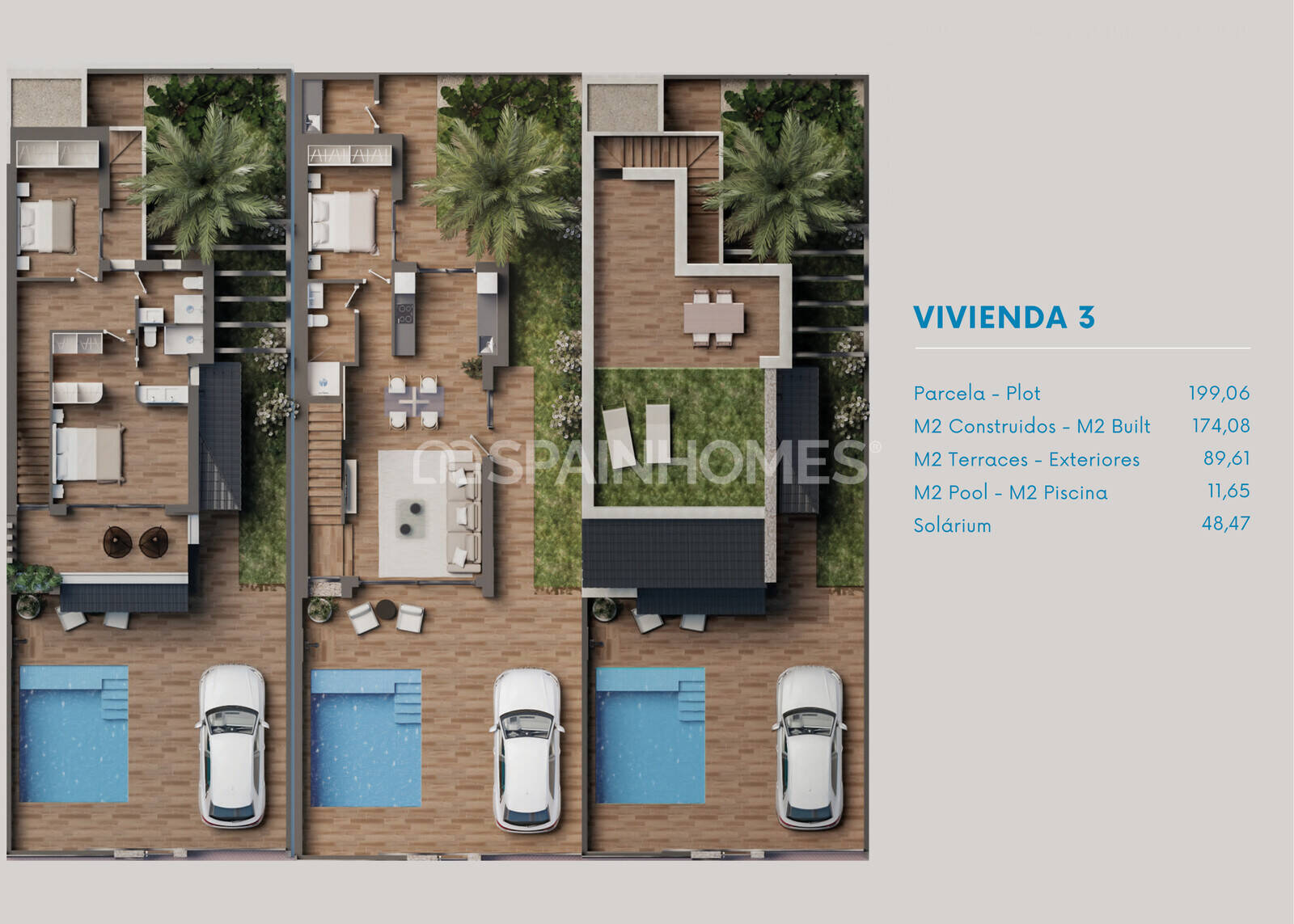 Villa à San Pedro del Pinatar, Murcia, Espagne 3 chambres, 174 m2 No. 120921