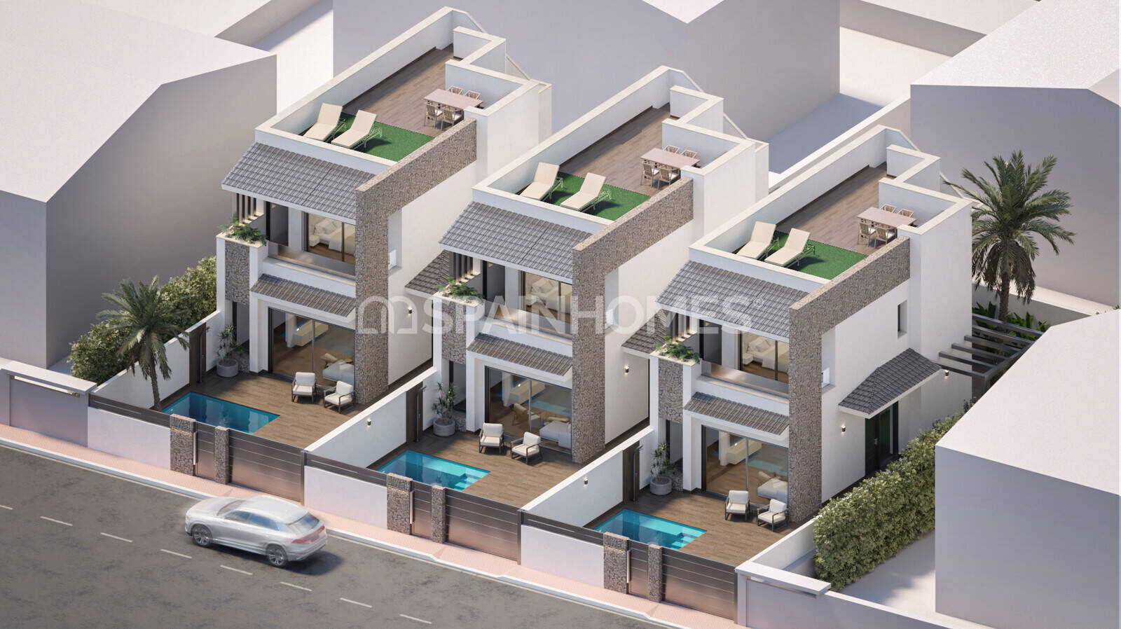 Villa à San Pedro del Pinatar, Murcia, Espagne 3 chambres, 174 m2 No. 120921