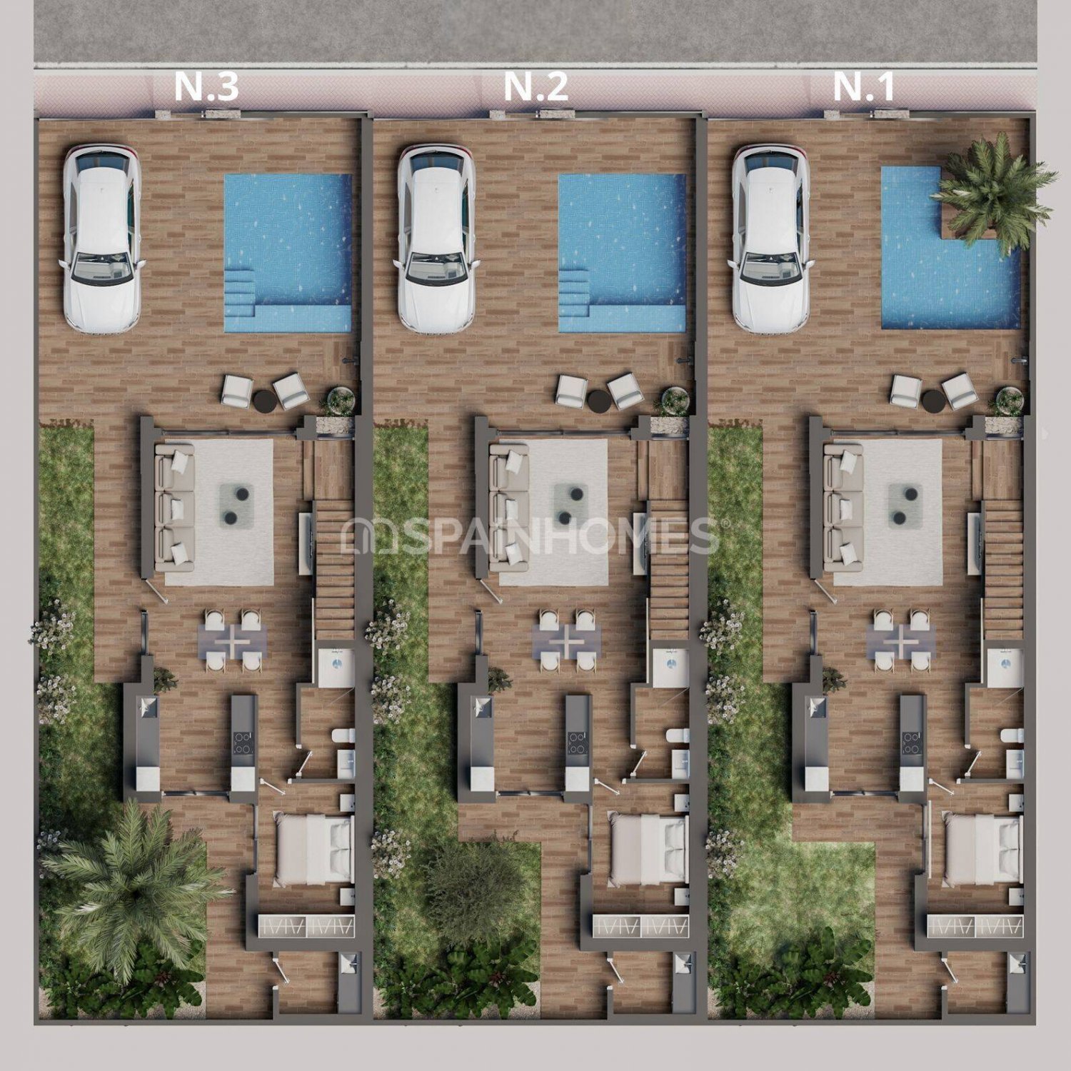 Villa à San Pedro del Pinatar, Murcia, Espagne 3 chambres, 174 m2 No. 120921