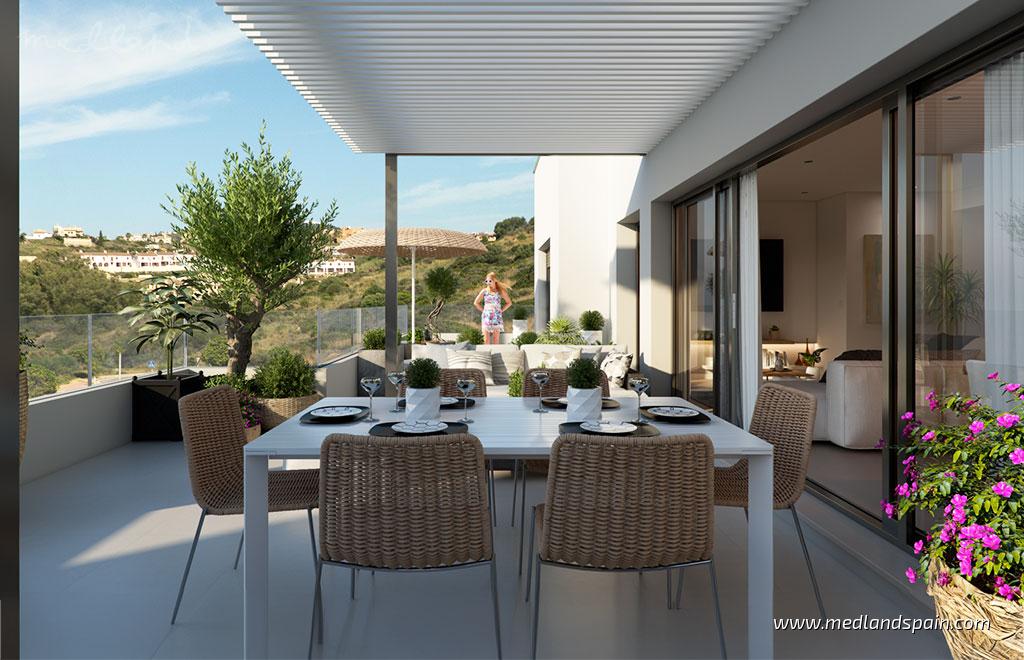 Apartamento en Casares, Málaga, España 3 dormitorios, 134 m2 No. 121359
