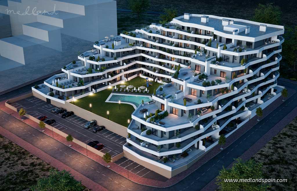 Huoneisto San Miguel de Salinas, Alicante, Espanja 2 makuuhuonetta, 65 m2 No. 130192