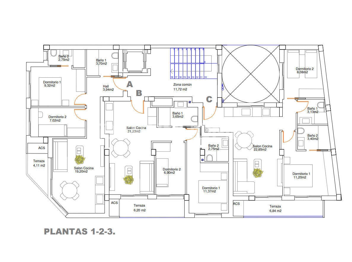 Apartament w Guardamar del Segura, Alicante, Hiszpania 2 sypialnie, 62 mkw. nr 120639