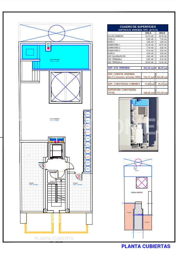 Apartamento en Torrevieja, Alicante, España 3 dormitorios, 85 m2 No. 120724