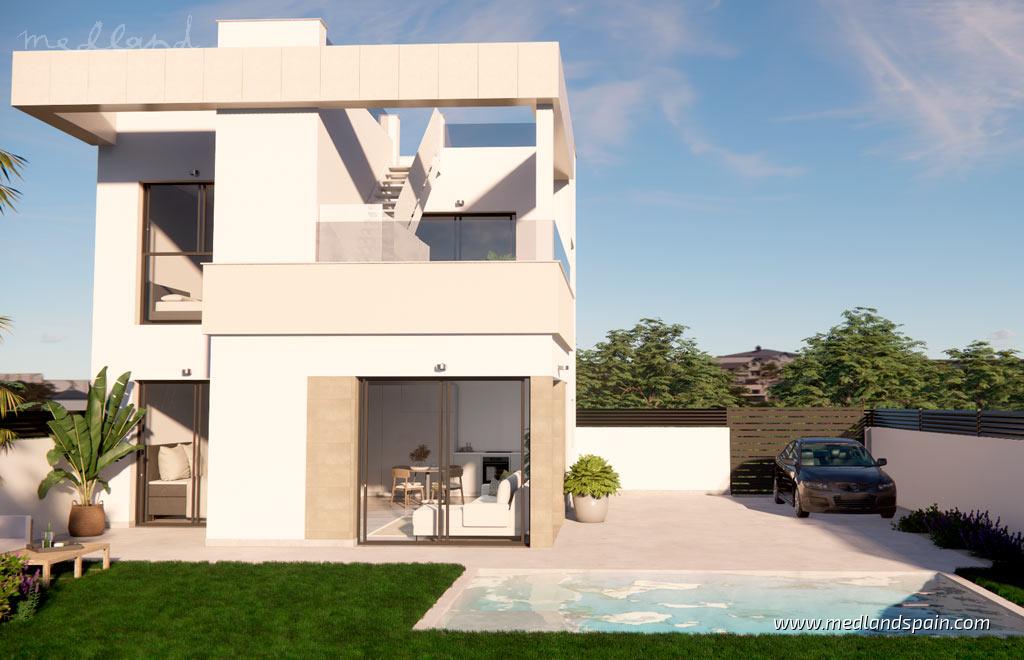 Villa à Vistabella, Alicante, Espagne 3 chambres, 100 m2 No. 122140