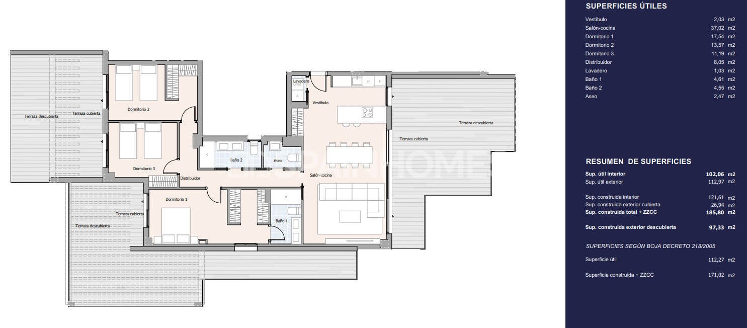 Appartamento a Marbella, Malaga, Spagna 2 camere da letto, 72 mq. N° 120624
