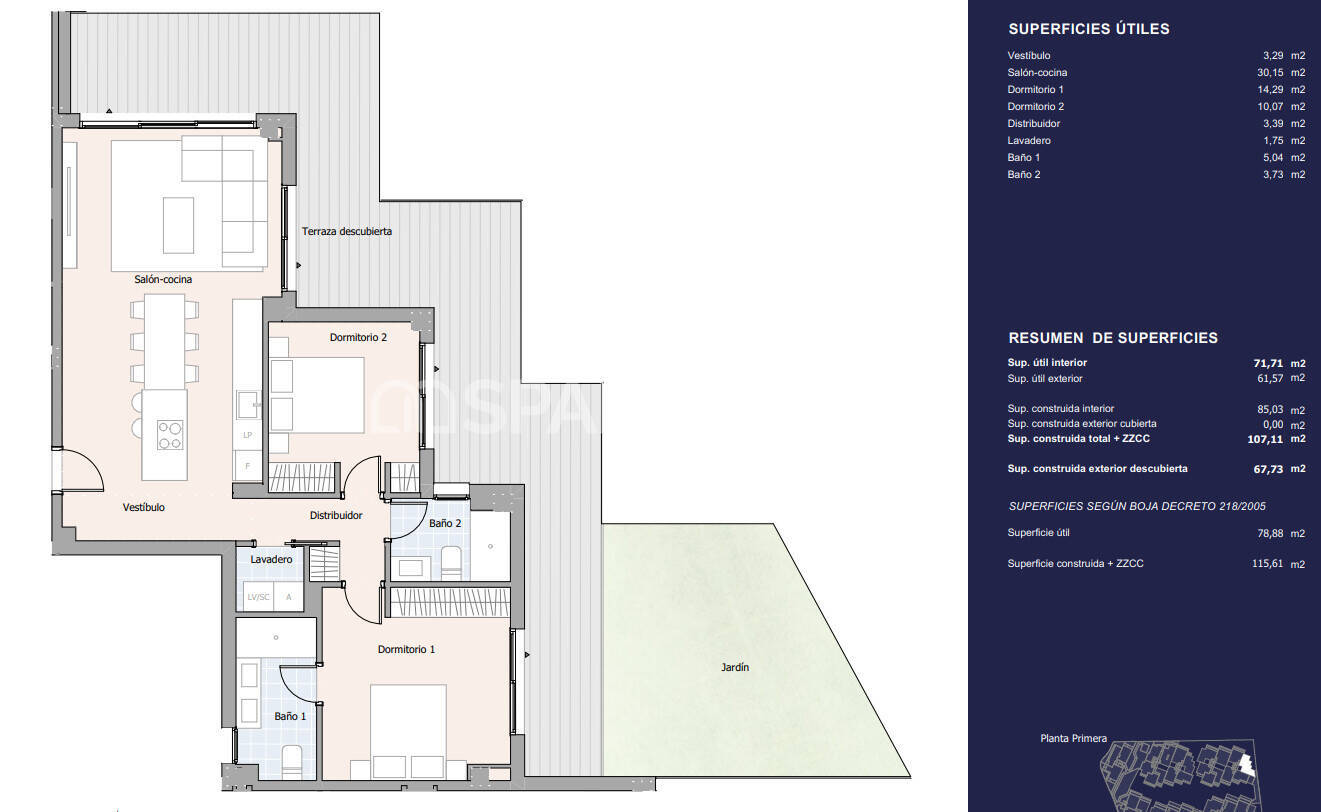 Appartamento a Marbella, Malaga, Spagna 2 camere da letto, 72 mq. N° 120624
