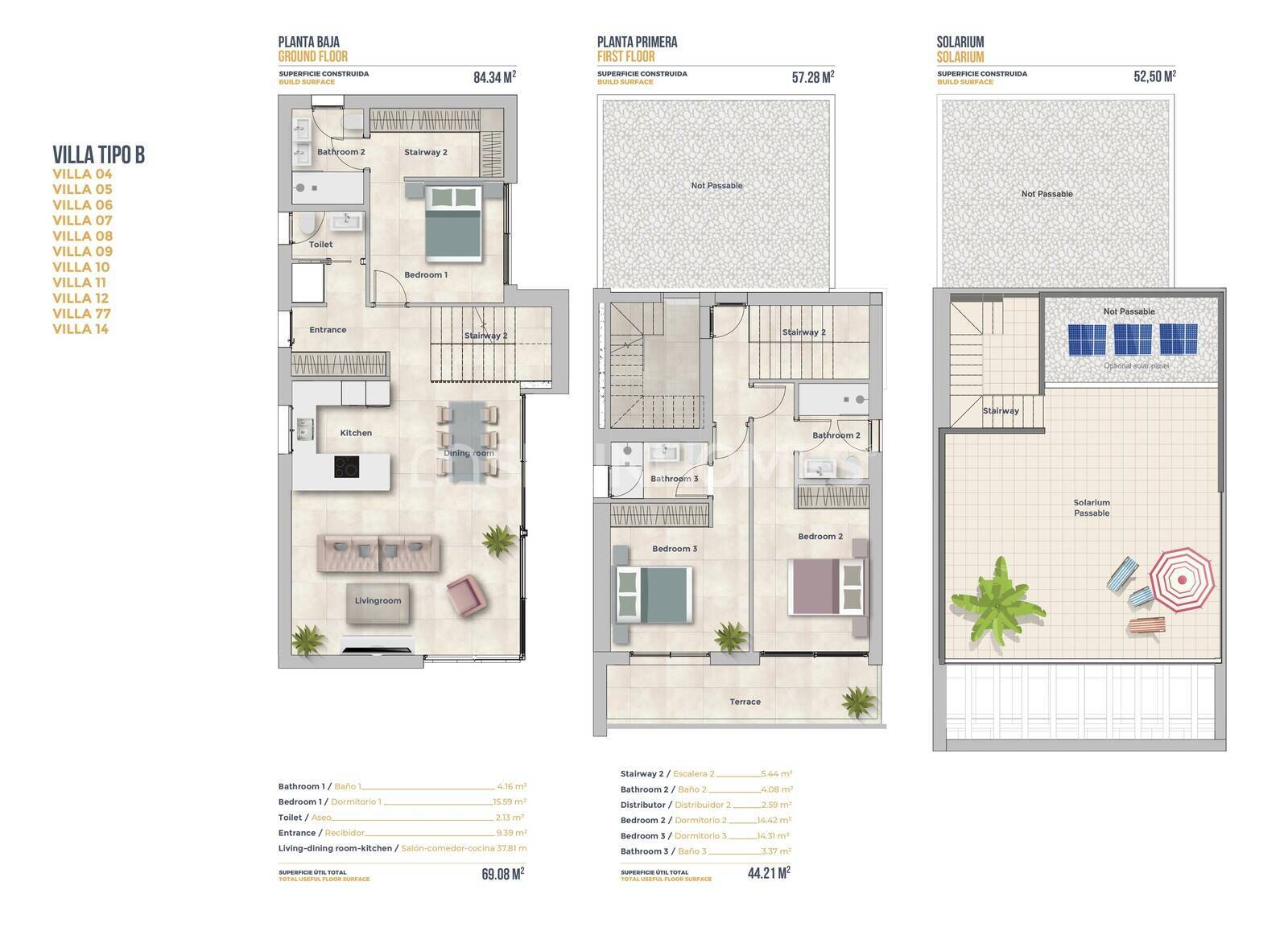 Villa Finestrat, Alicante, Spānijā 3 istabas, 141 m2 Nr. 121044