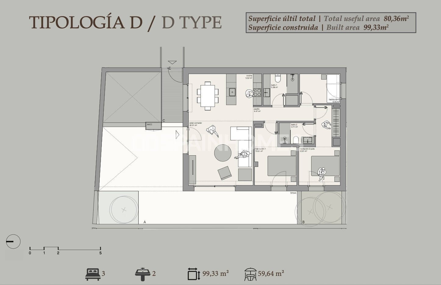 Apartment à Begur, Girona, Espagne 4 chambres, 121 m2 No. 124684