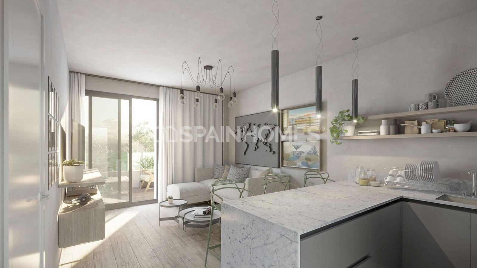 Wohnung in Mijas, Malaga, Spanien 3 Schlafzimmer, 79 m2 Nr. 124679