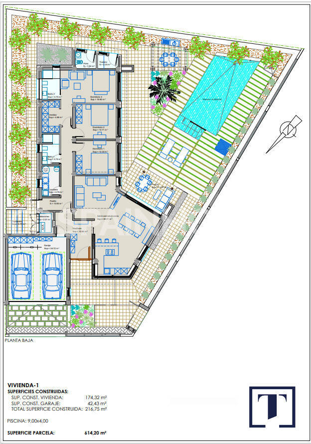 Villa a San Javier, Murcia, Spagna 3 camere da letto, 217 mq. N° 131141