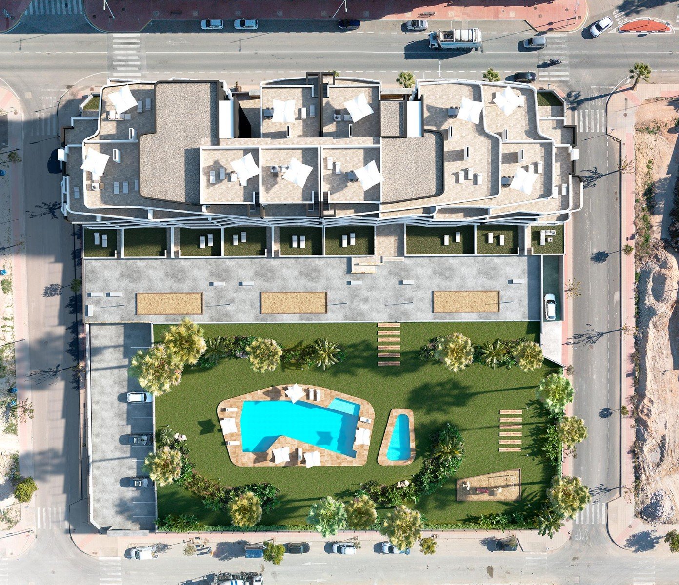 Lägenhet i San Miguel de Salinas, Alicante, Spanien 2 sovrum, 70 kvm. Nr. 128327