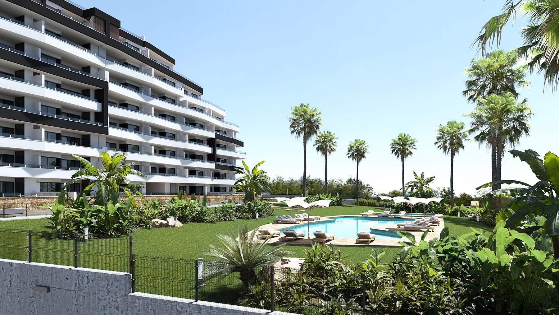 Lägenhet i San Miguel de Salinas, Alicante, Spanien 2 sovrum, 70 kvm. Nr. 128327