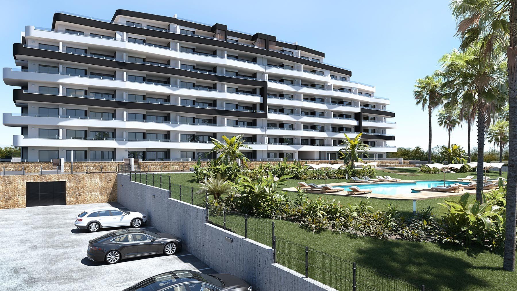 Lägenhet i San Miguel de Salinas, Alicante, Spanien 2 sovrum, 70 kvm. Nr. 128327