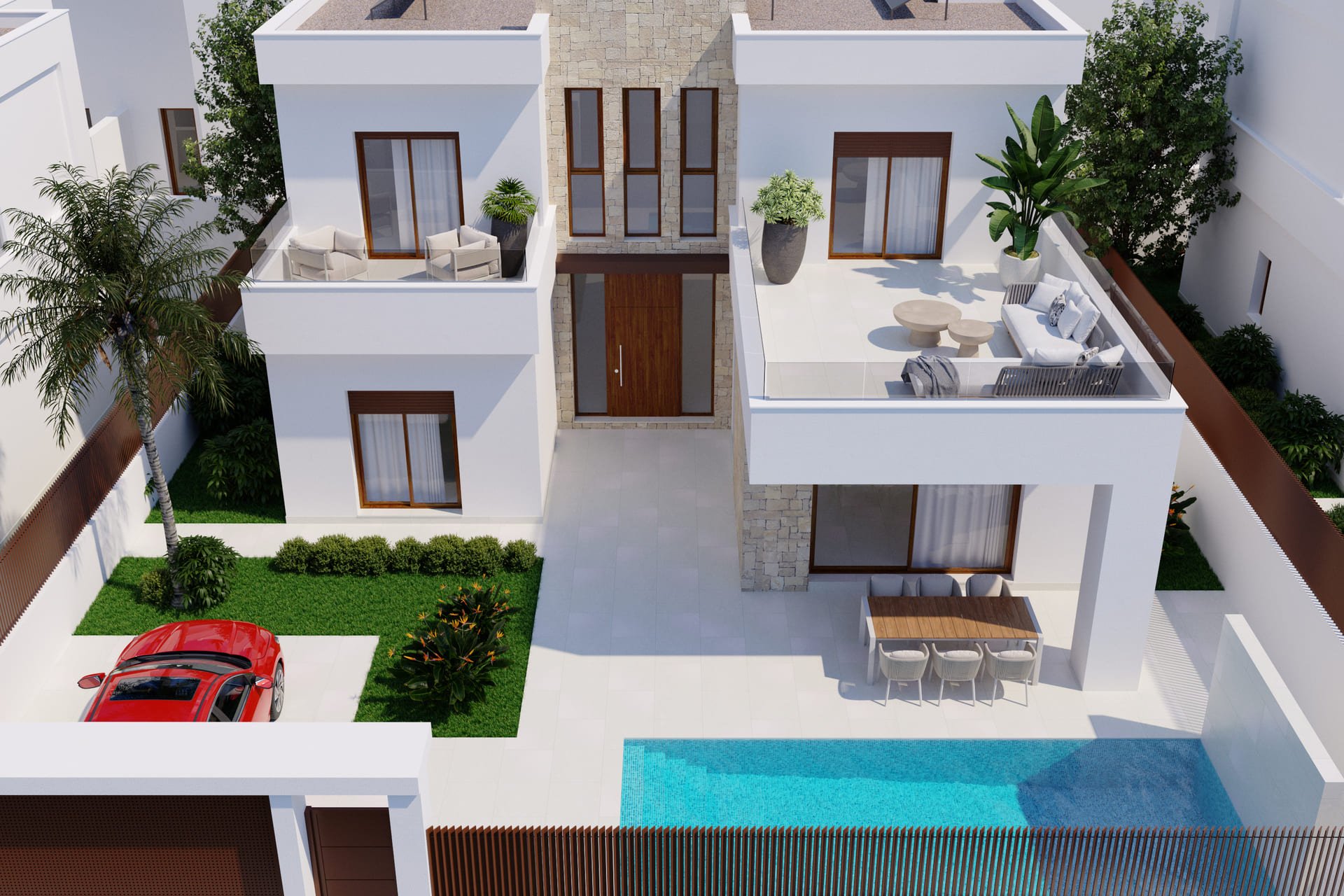 Villetta a schiera a Vistabella, Alicante, Spagna 3 camere da letto, 95 mq. N° 127860
