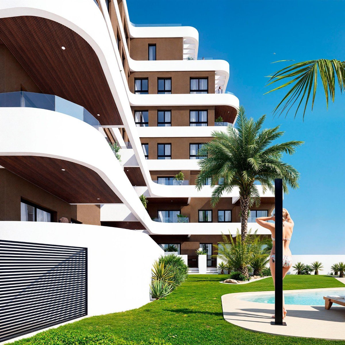 Apartament w Guardamar del Segura, Alicante, Hiszpania 2 sypialnie, 55 mkw. nr 131351