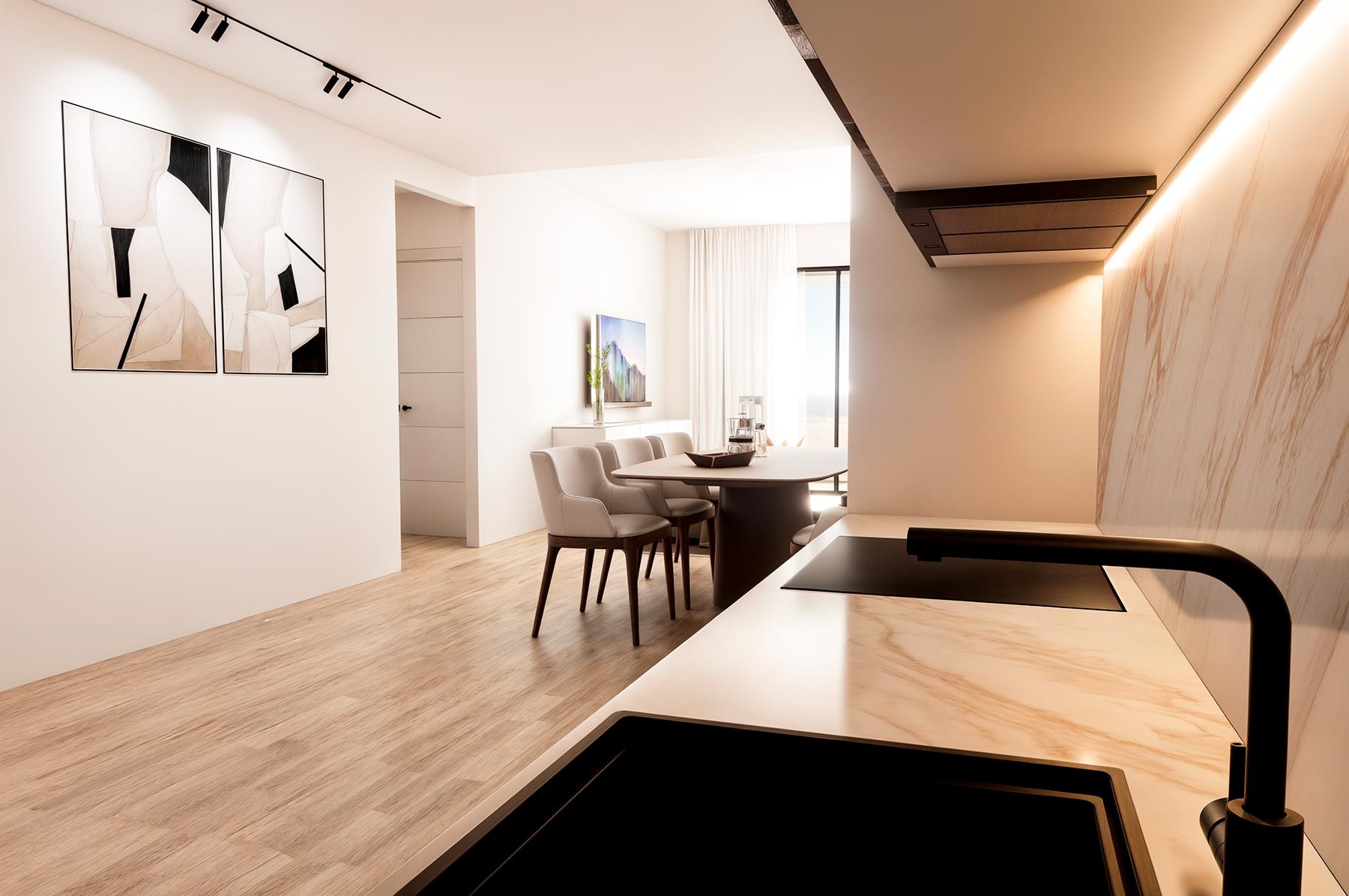 Apartment in Finestrat, Alicante, Spain 2 bedrooms, 66 sq.m. No. 131349