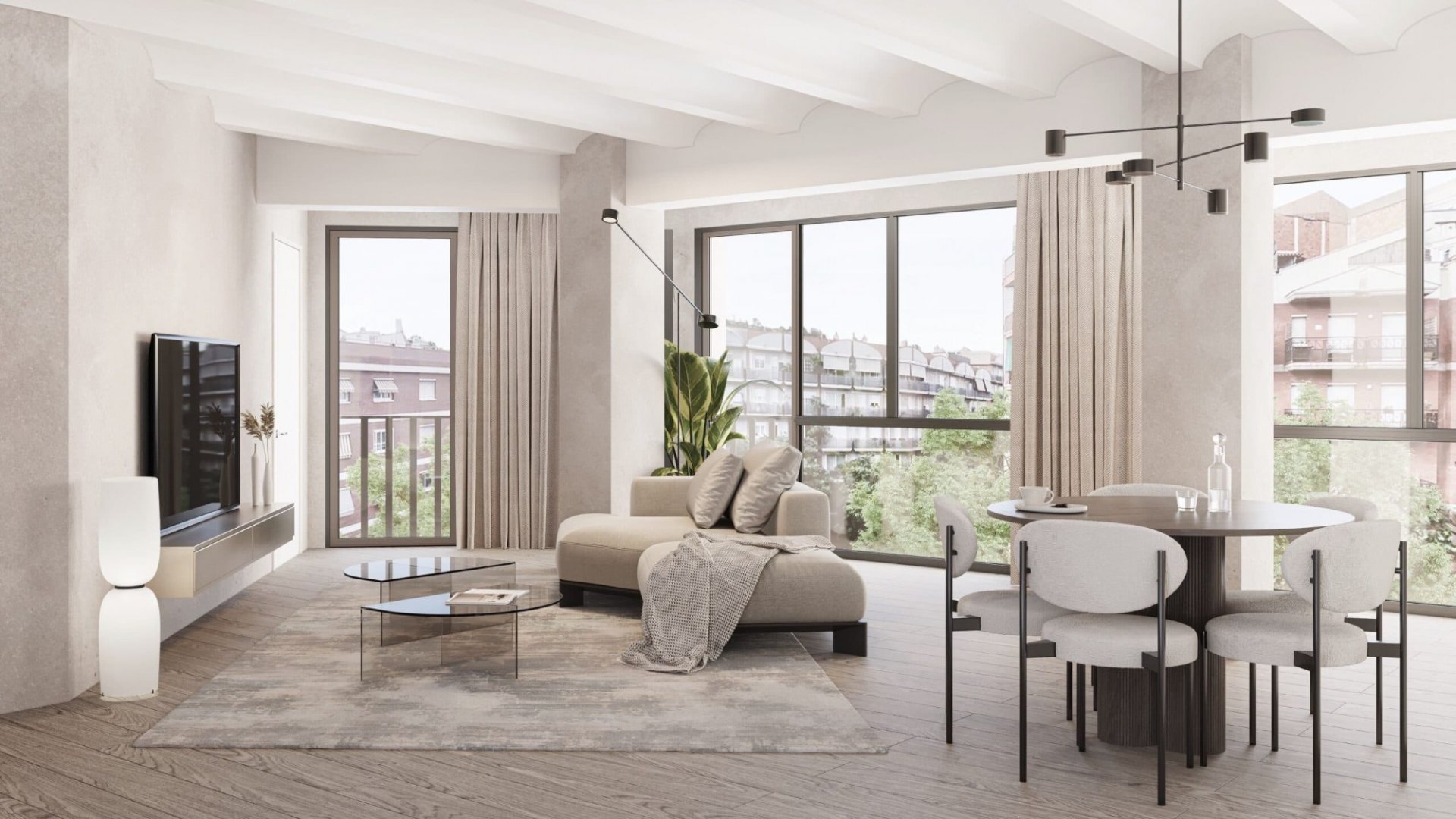 Apartment à Barcelona, Espagne 1 chambre, 61 m2 No. 122654