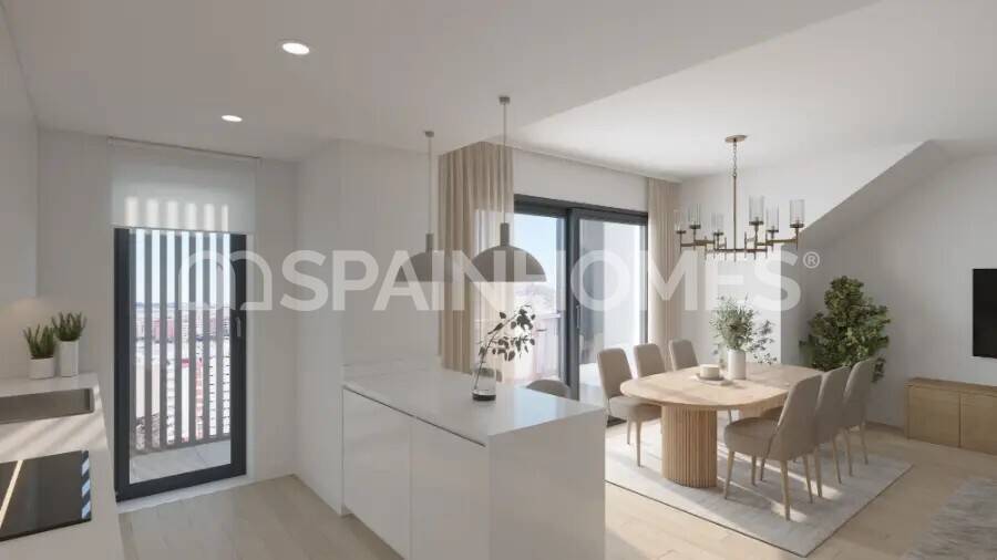 Kattohuoneisto Alicante, Espanja 3 makuuhuonetta, 98 m2 No. 121489