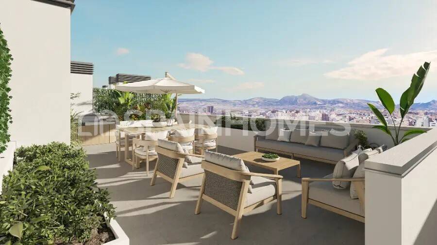 Kattohuoneisto Alicante, Espanja 3 makuuhuonetta, 98 m2 No. 121489