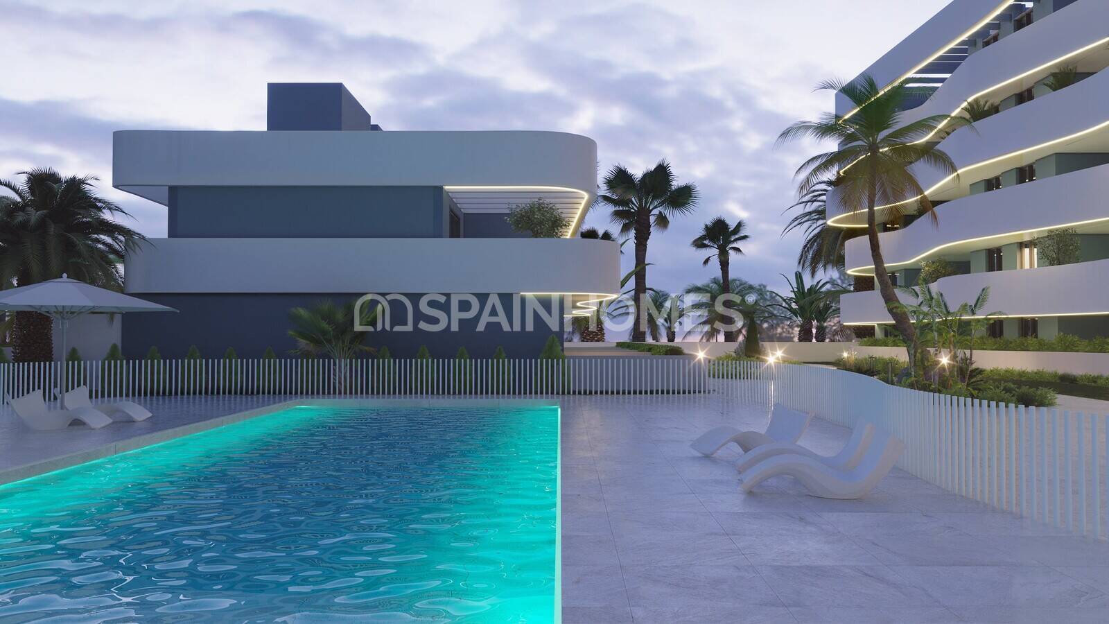 Takvåning i Guardamar del Segura, Alicante, Spanien 2 sovrum, 85 kvm. Nr. 121094