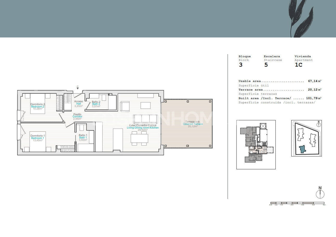 Wohnung in Denia, Alicante, Spanien 3 Schlafzimmer, 90 m2 Nr. 121130