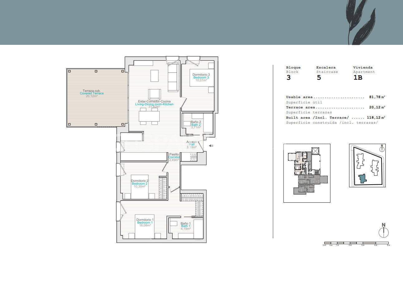 Wohnung in Denia, Alicante, Spanien 3 Schlafzimmer, 90 m2 Nr. 121130