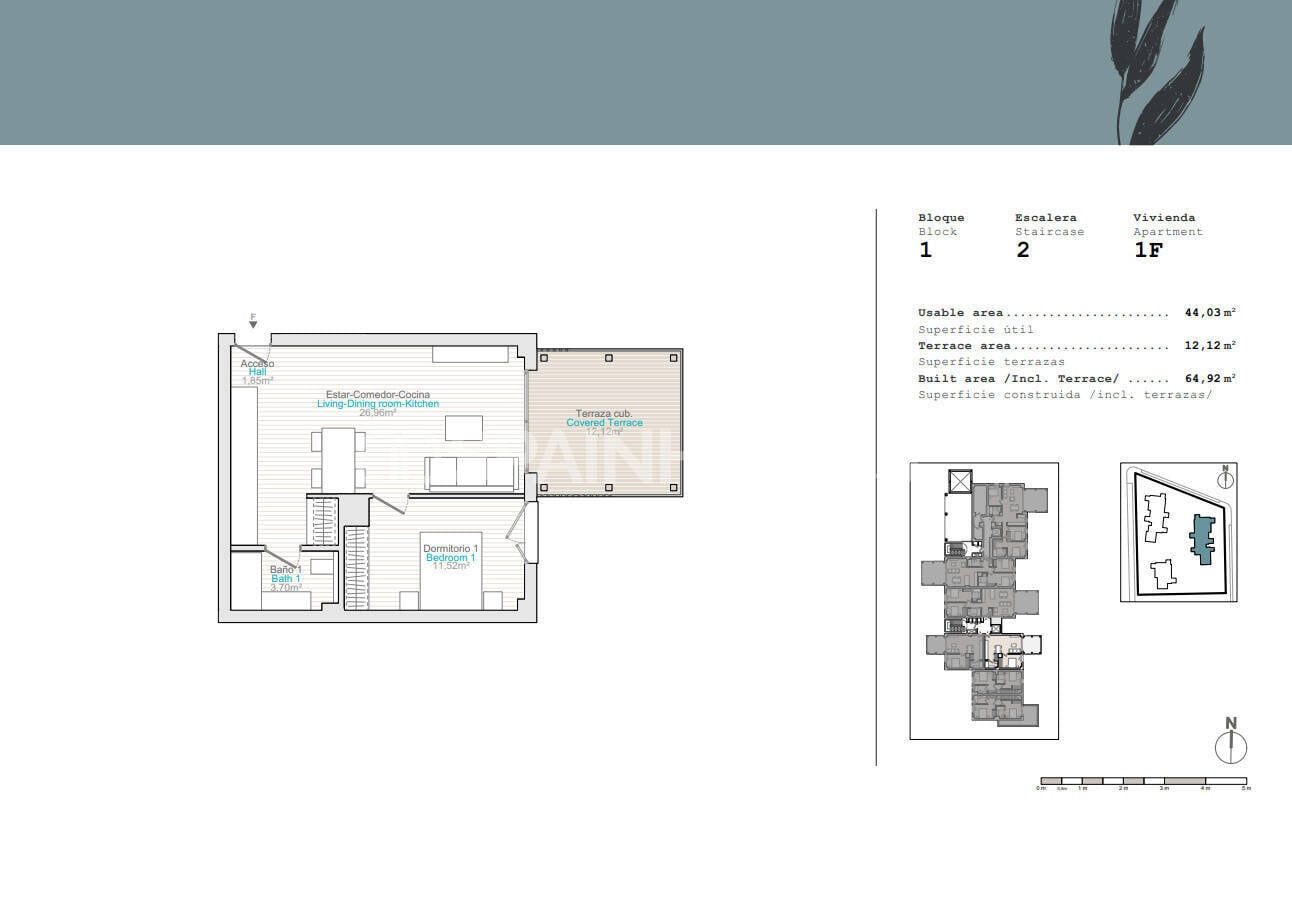 Wohnung in Denia, Alicante, Spanien 3 Schlafzimmer, 90 m2 Nr. 121130