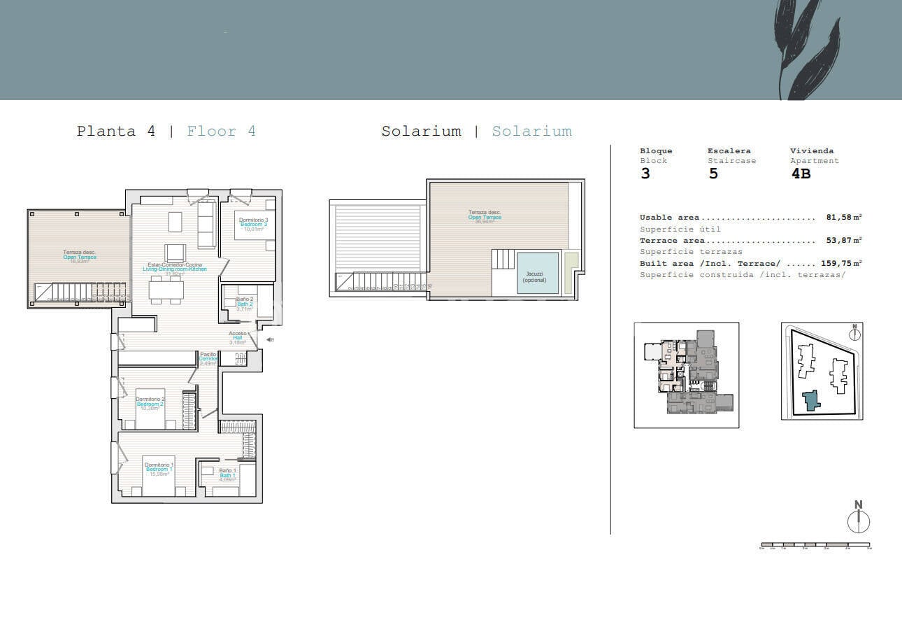 Wohnung in Denia, Alicante, Spanien 3 Schlafzimmer, 90 m2 Nr. 121130
