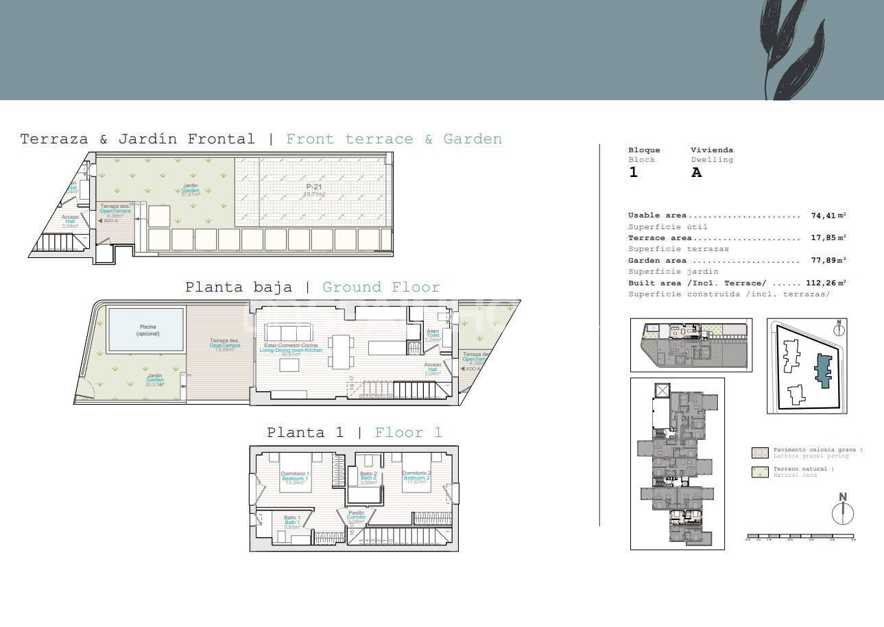 Wohnung in Denia, Alicante, Spanien 3 Schlafzimmer, 90 m2 Nr. 121130