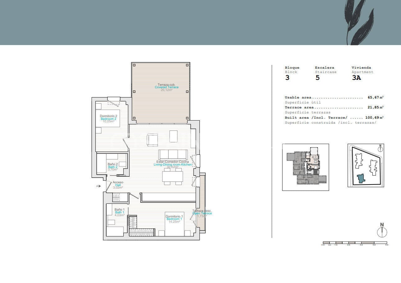 Wohnung in Denia, Alicante, Spanien 3 Schlafzimmer, 90 m2 Nr. 121130