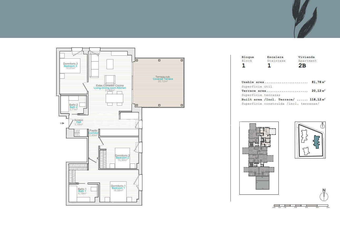 Wohnung in Denia, Alicante, Spanien 3 Schlafzimmer, 90 m2 Nr. 121130