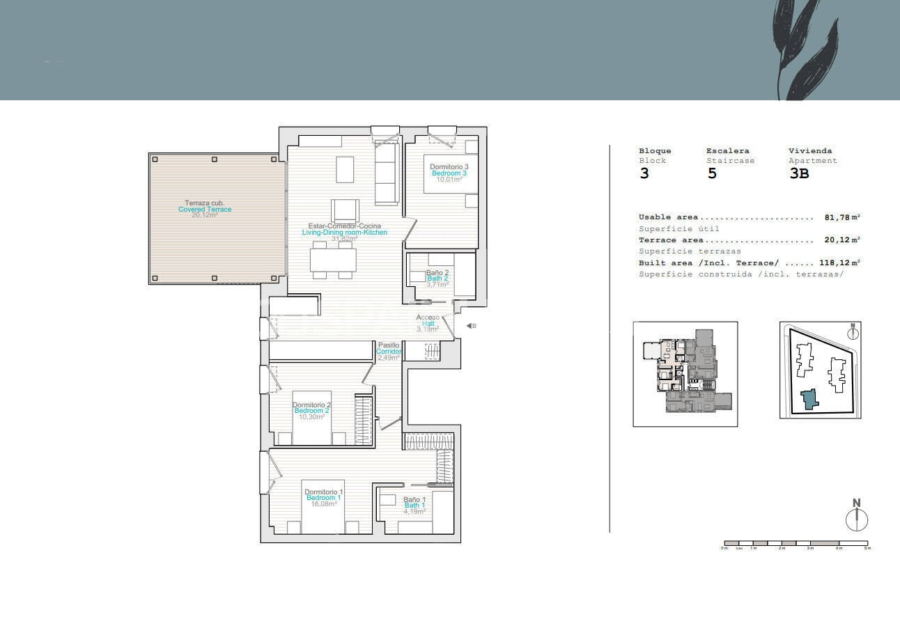 Wohnung in Denia, Alicante, Spanien 3 Schlafzimmer, 90 m2 Nr. 121130