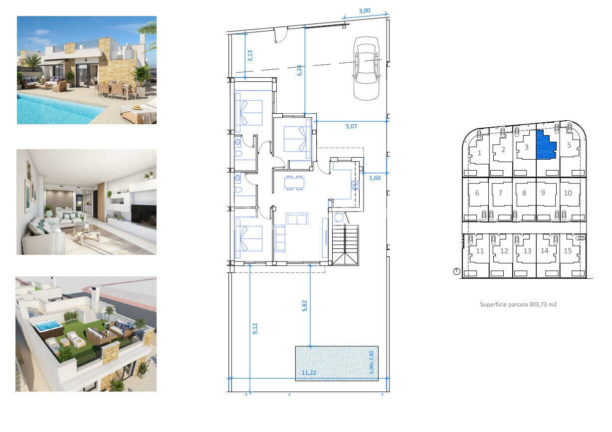 Villa en San Fulgencio, Alicante, España 3 dormitorios, 100 m2 No. 122458