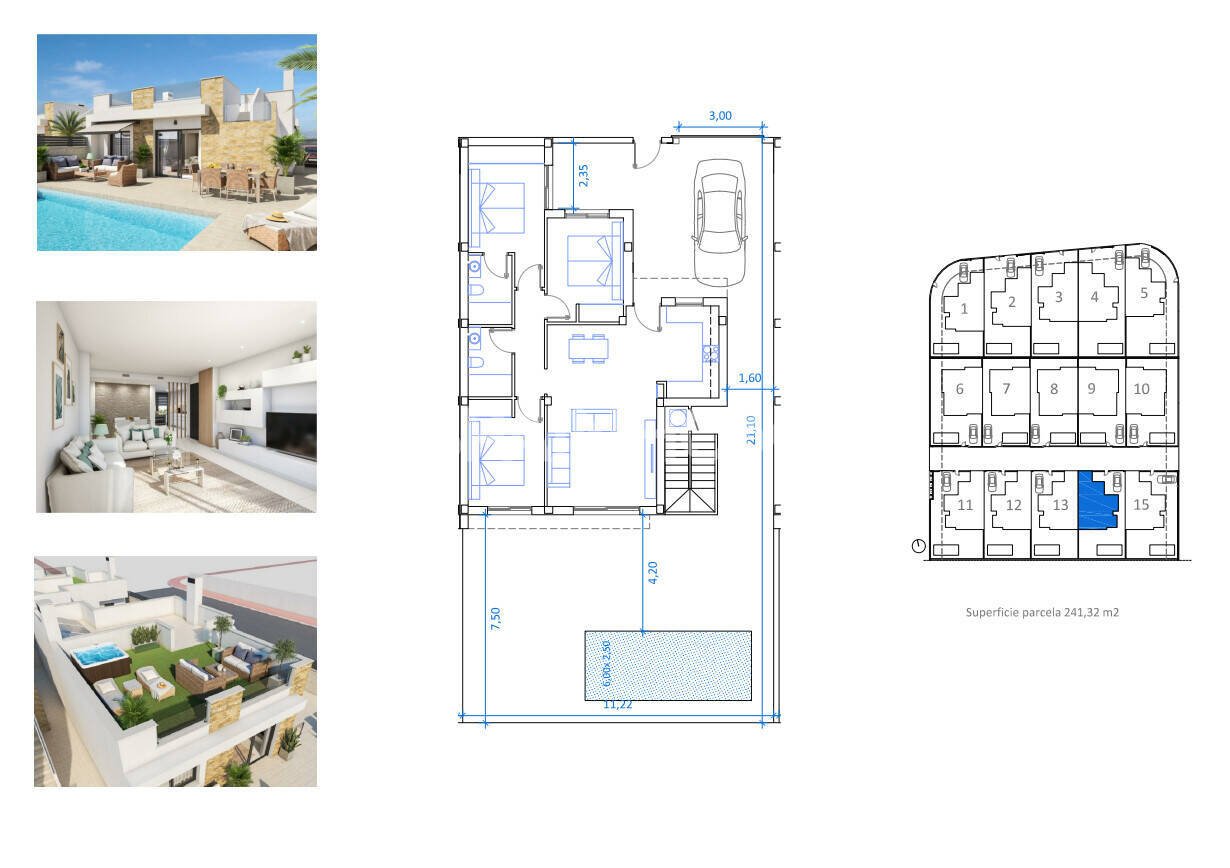 Villa en San Fulgencio, Alicante, España 3 dormitorios, 100 m2 No. 122458