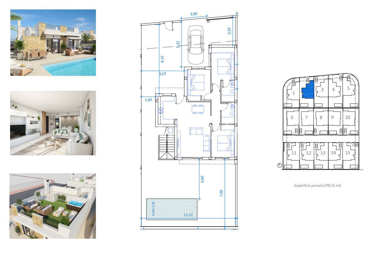 Villa en San Fulgencio, Alicante, España 3 dormitorios, 100 m2 No. 122458