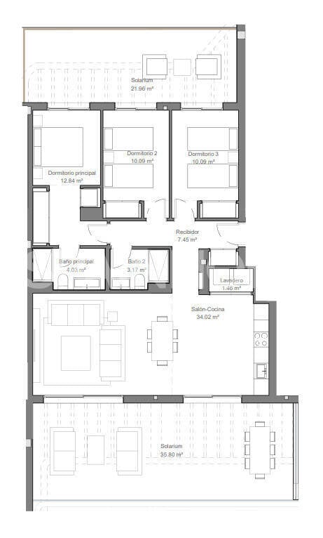 Apartamento en Torremolinos, Málaga, España 2 dormitorios, 68 m2 No. 124667