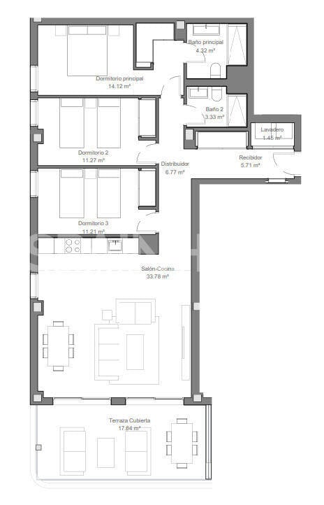 Apartamento en Torremolinos, Málaga, España 2 dormitorios, 68 m2 No. 124667