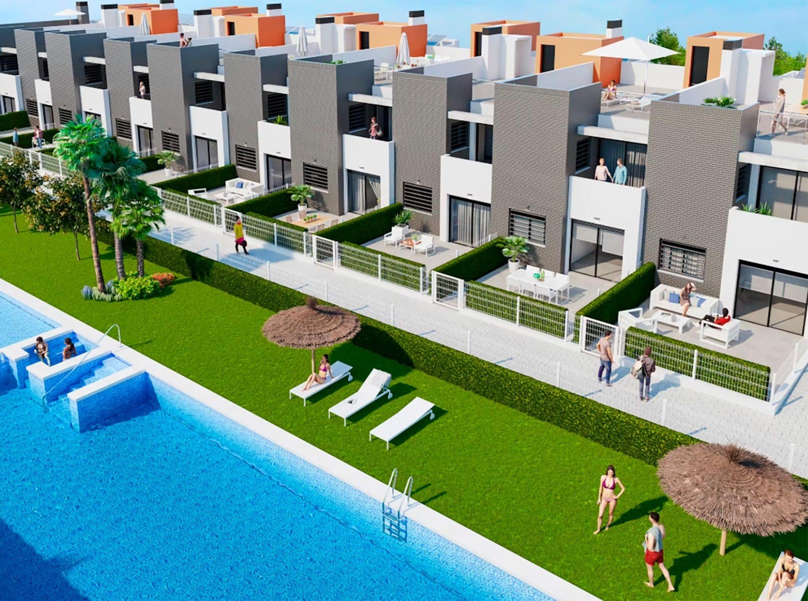 Bungalow in Torrevieja, Alicante, Spanien 2 Schlafzimmer, 79 m2 Nr. 128387