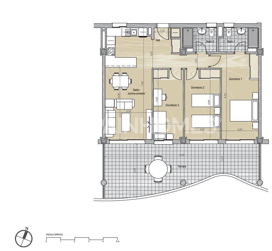 Appartamento a Benalmadena, Malaga, Spagna 3 camere da letto, 76 mq. N° 131274