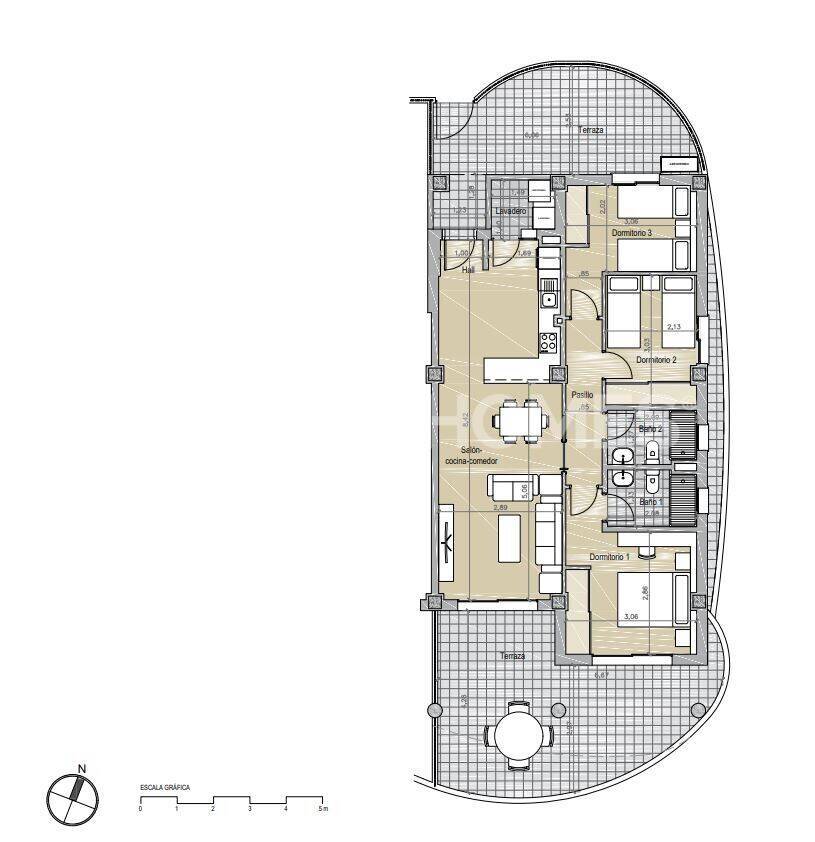 Appartamento a Benalmadena, Malaga, Spagna 3 camere da letto, 76 mq. N° 131274