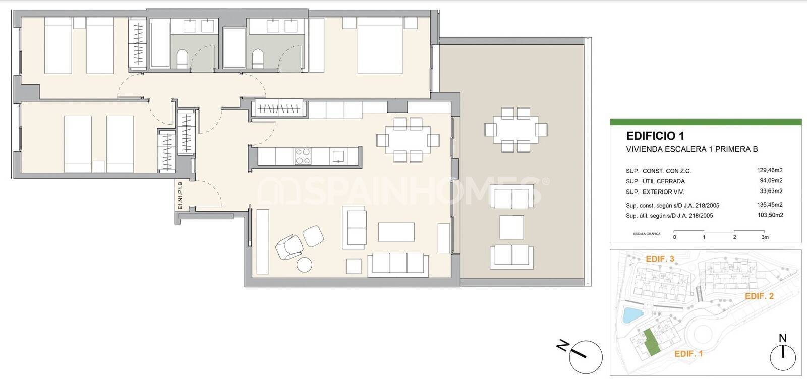 Apartamento en Casares, Málaga, España 2 dormitorios, 64 m2 No. 131279