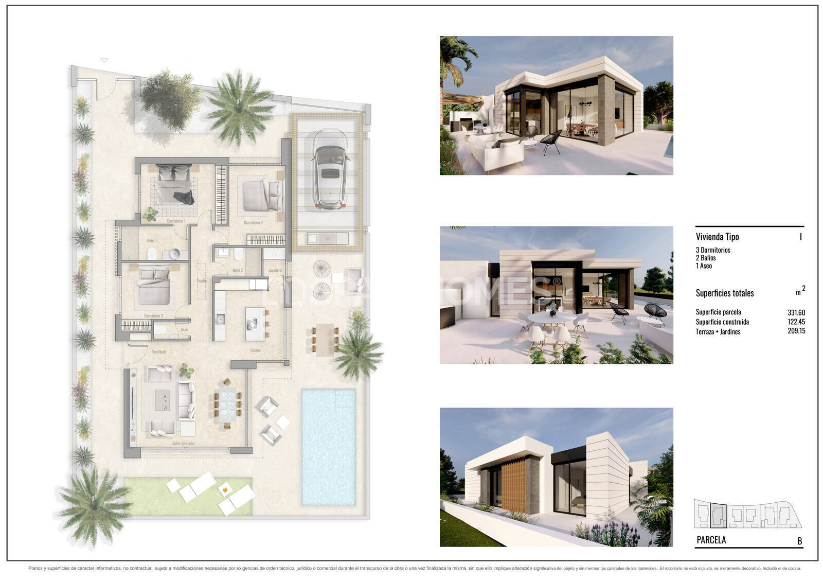 Villa Pilar de la Horadada, Alicante, Spānijā 3 istabas, 122 m2 Nr. 120935