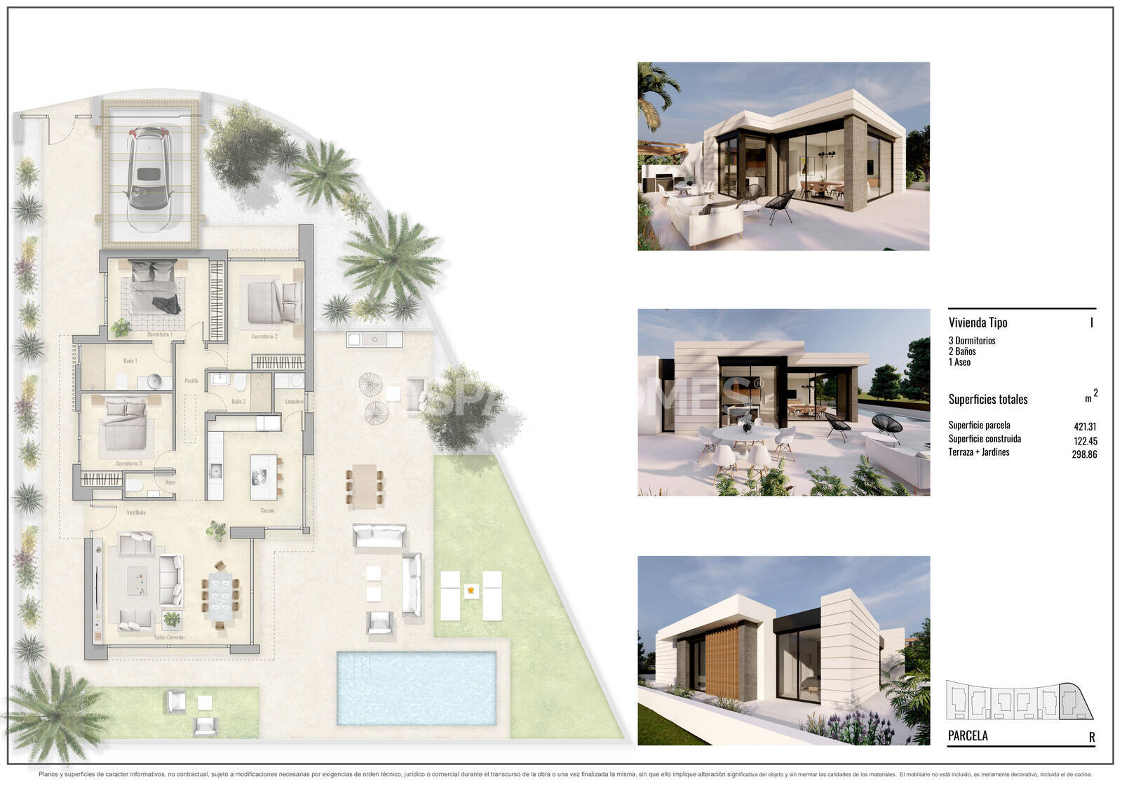 Villa Pilar de la Horadada, Alicante, Spānijā 3 istabas, 122 m2 Nr. 120935